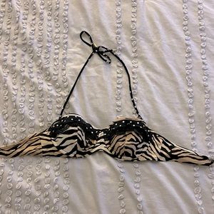 Animal Print Bikini Top